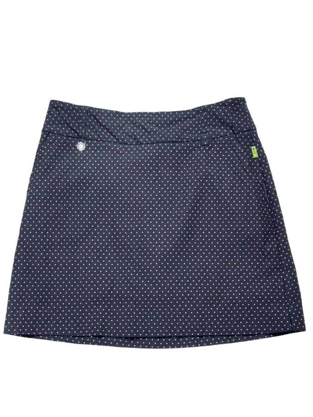 SWING Women's Skort Polka Dot Pull On Banded Waist Active Wear Stretch Size 10 - Picture 5 of 9